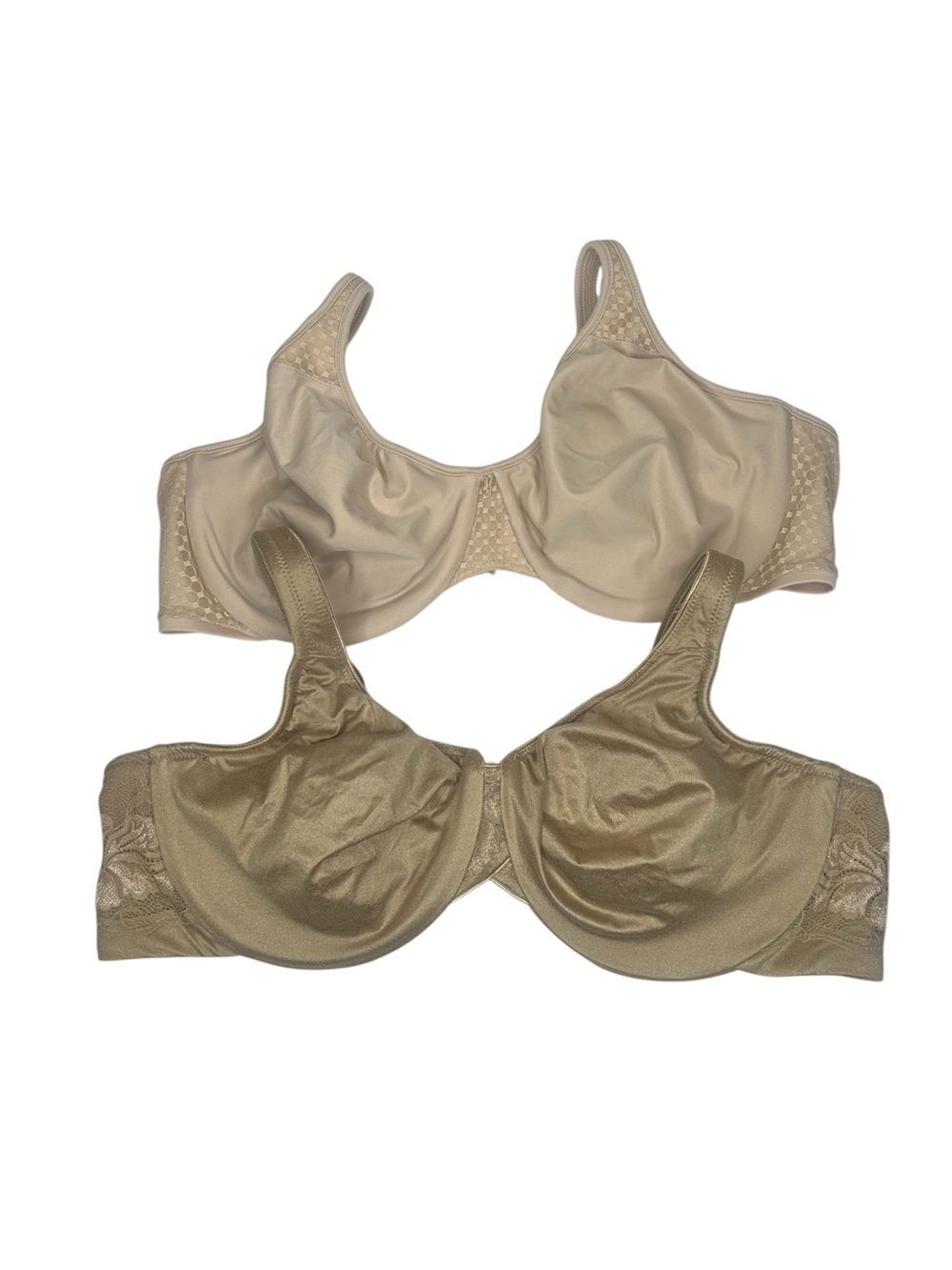 Lilyette Bali Bra Bundle unlined Full Coverage Bras 40C Beige and Taupe